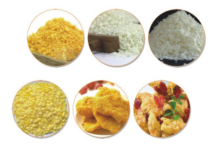 Bread Crumb Twinscrew Extruder Snowflake Bread Crumb Production Line